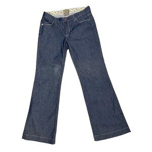 Rich & Skinny Women’s Jeans Blue Flared Leg Mid Rise 30 X 33 Made In USA
